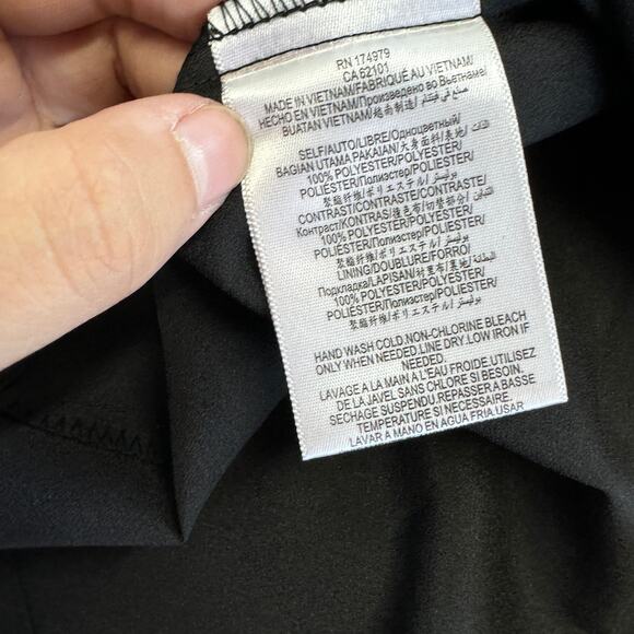 BCBGMaxAzria Dress Womens XX Small Black Ruffle Sleeve Mini Shift LBD - Picture 6 of 10